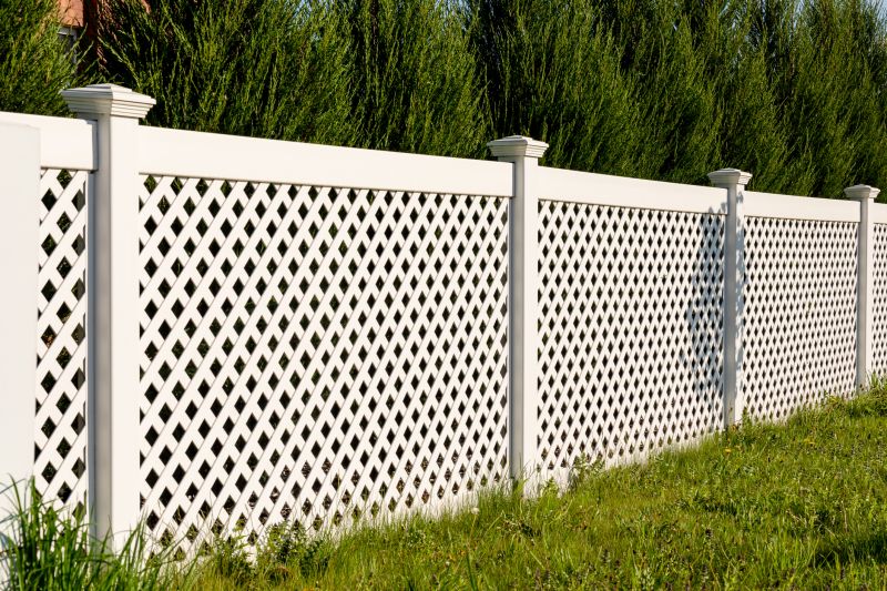 Vinyl Fence with Lattice