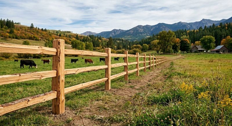 Rail Fence Construction in Pearland, TX