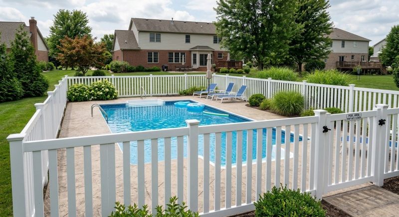 Vinyl Pool Fence Installation in South Houston, TX