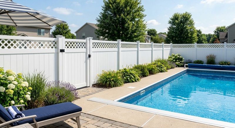 Vinyl Pool Fence Installation in Kansas City, MO