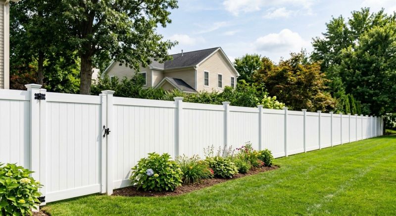 White Pvc Fence Installation in Alpharetta, GA