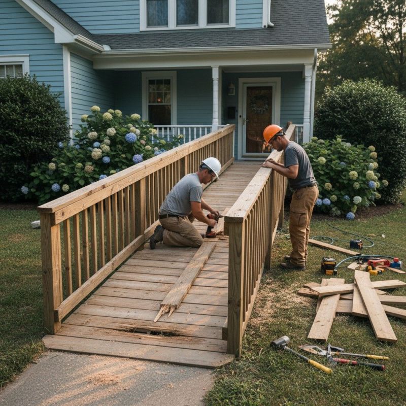 Wood Ramp Construction in Kansas City, KS